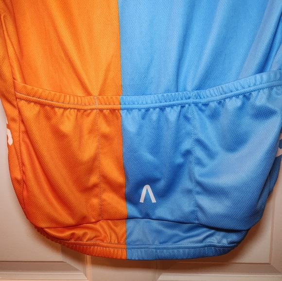 PRIMAL BIKE MS 2017 CYCLING JERSEY MENS SZ MEDIUM Orange Blue EUC - Picture 8 of 8